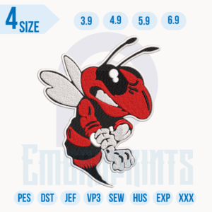 Honey bee Embroidery Designs, Honey bee machine embroidery file