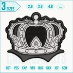 Crown Embroidery Designs, Crown machine embroidery file