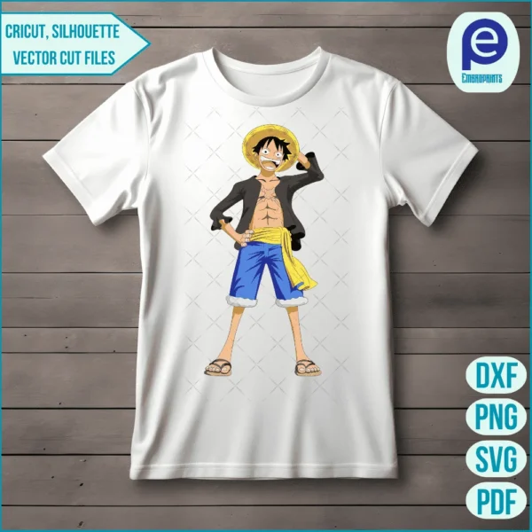 one piece t shirt design, svg design