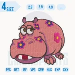 Piggie Embroidery Designs, Piggie machine embroidery file
