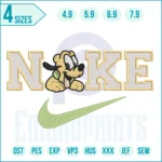 Nike Pluto Dog Embroidery Designs, Nike Pluto Dog machine embroidery file