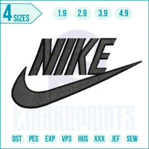 Nike Logo Embroidery Designs, Nike Logo machine embroidery file