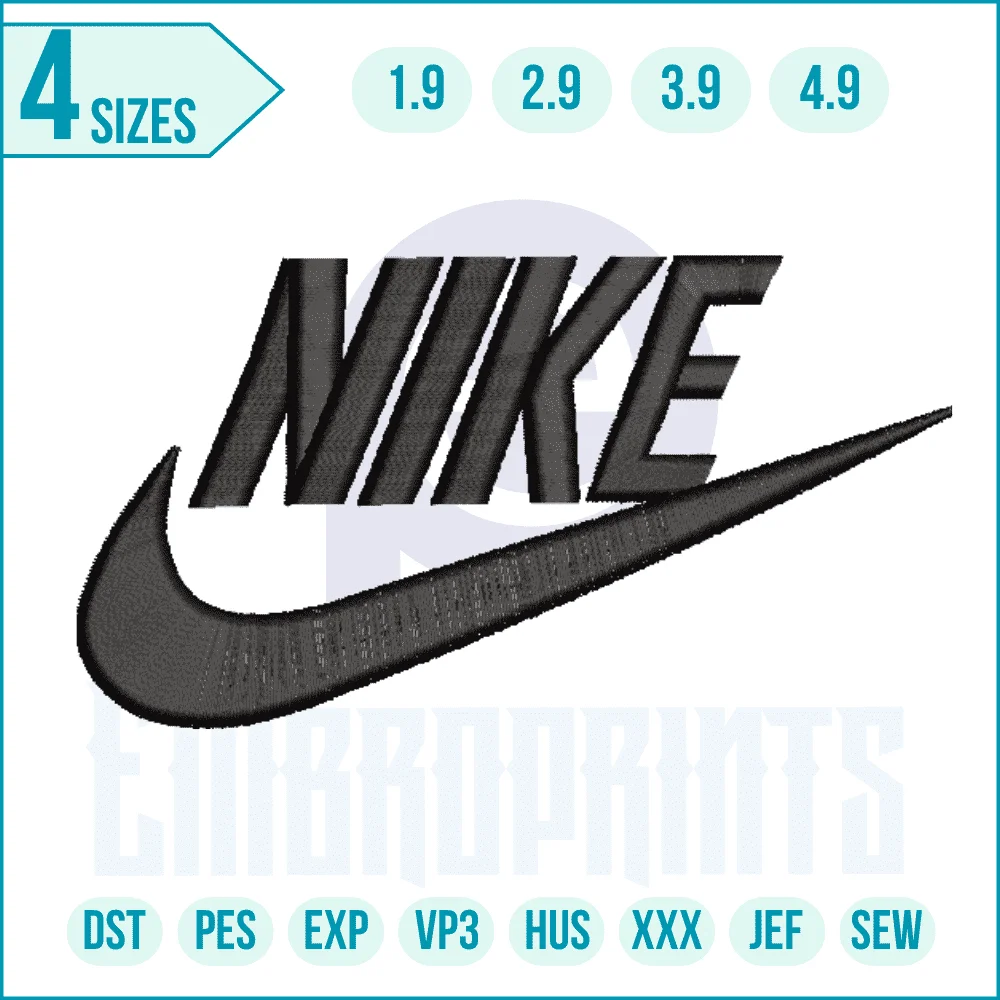 Nike Logo Embroidery Design