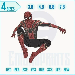 Spiderman embroidery pattern