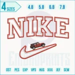 Nike x Car embroidery design