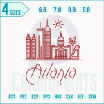 Atlanta city silhouette skyline