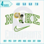 Gon punch nike embroidery design