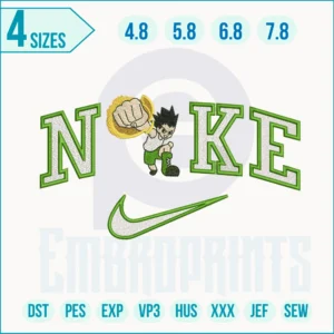 Gon punch nike embroidery design