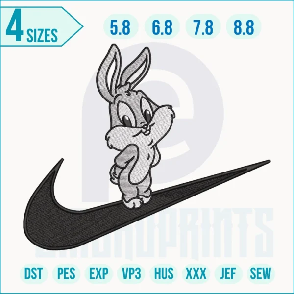 Swoosh x Bunny Embroidery Design