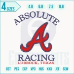 Absolute Racing Embroidery Designs, Absolute Racing machine embroidery file
