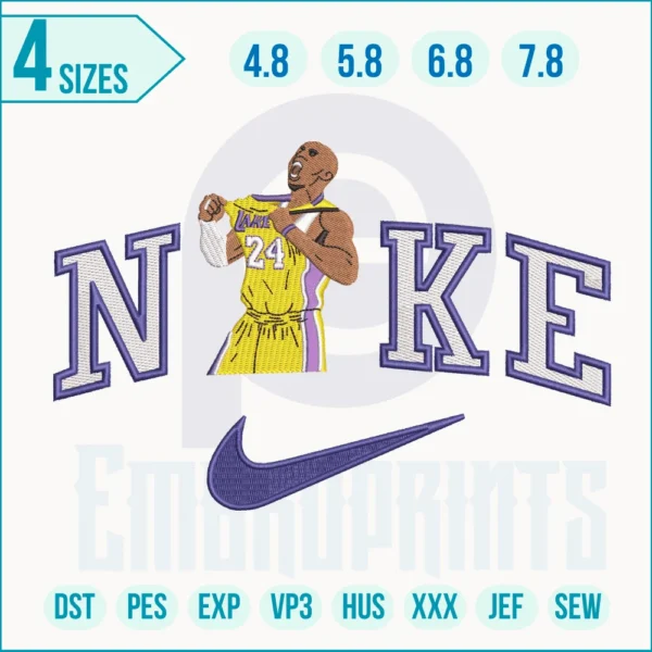 Nike Basketball Player Embroidery Designs, Nike Basketball Player machine embroidery file