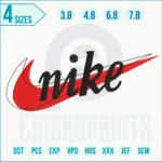 Modern Nike Logo Embroidery Designs, Modern Nike Logo machine embroidery file