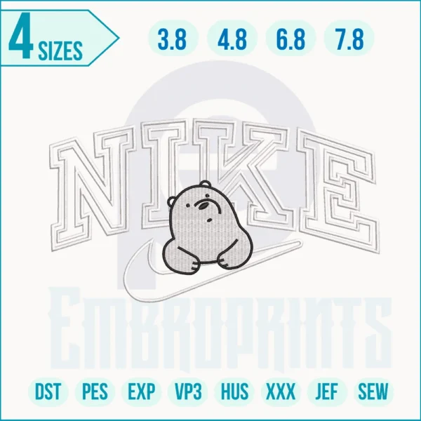 Nike Bear bb Embroidery Designs