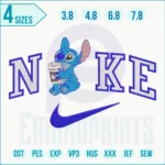 Stitch x Nike Embroidery Designs File