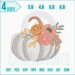 Pumpkin Embroidery Design