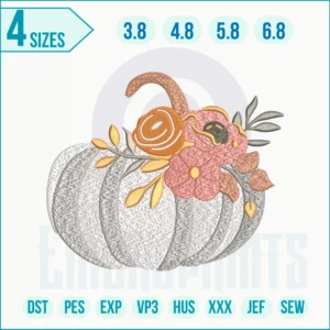 Pumpkin Embroidery Design