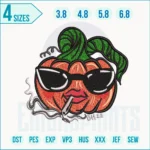 Pumpkin Embroidery Design, Sassy Halloween Pumpkin