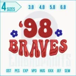 Atlanta Braves Embroidery Design, MLB Embroidery Designs