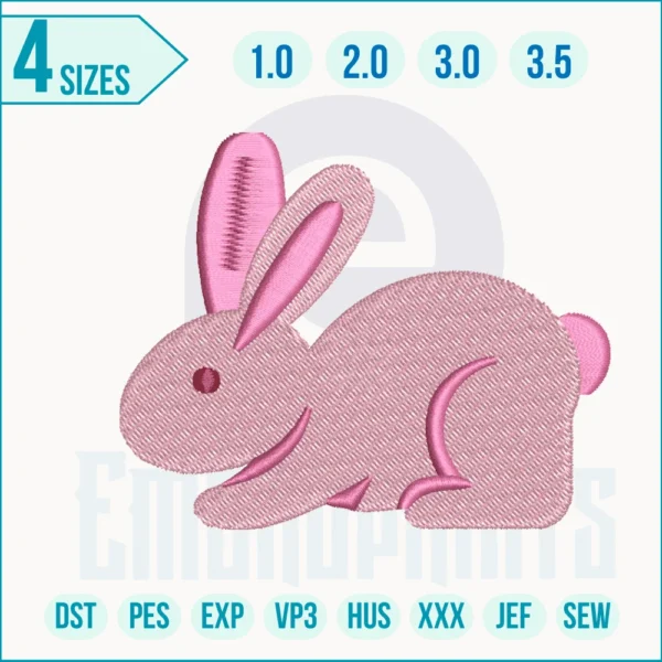 Rabbit Embroidery Design