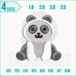Panda Embroidery Design