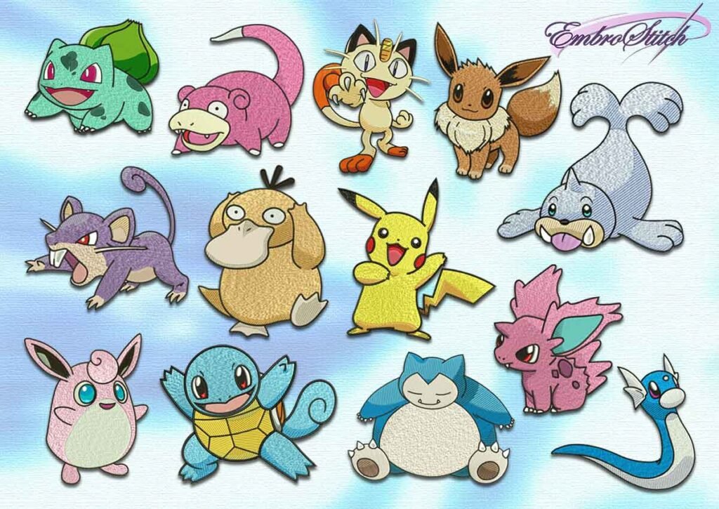 Pokemon Machine Embroidery Designs