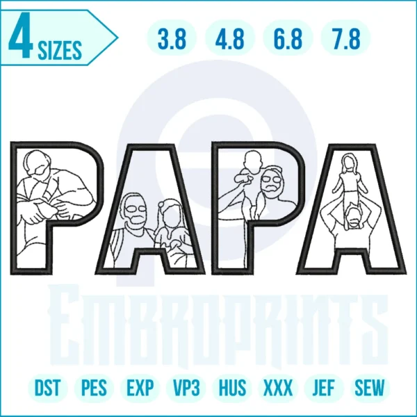 Papa line Art C