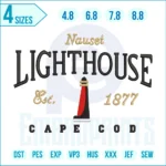 Lighthouse Machine Embroidery Design