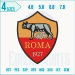 Roma Logo embroidery design