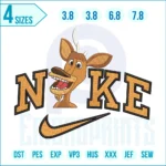 Nike x donkey embroidery design