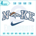 NIKE NFL Denver Broncos Logo Embroidery Design