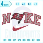 Nike Tampa Bay NFL Logo Embroidery Design