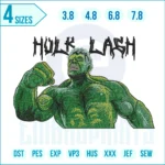 Hulk Lash Embroidery Design