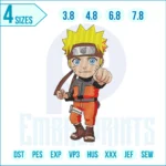 Naruto chibi Embroidery Design