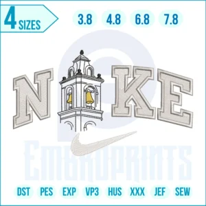 Nike Bell Tower Embroidery Design