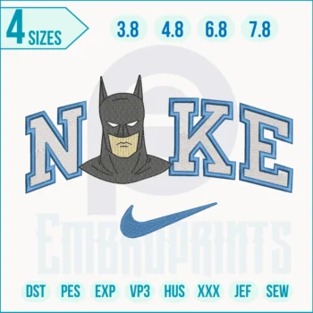 Nike Batman embroidery designs