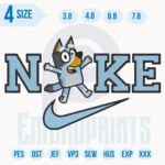 Bluey Nike Embroidery Design