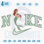 Nike Mermaid Embroidery Design