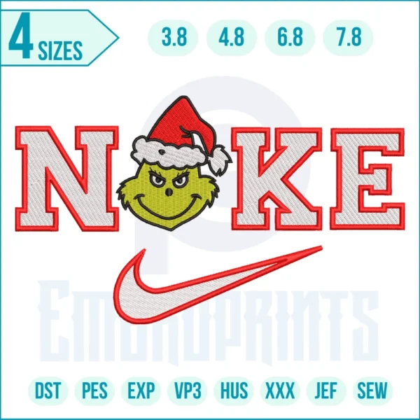 Nike Grinch Head Christmas