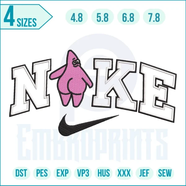 Nike patrick embroidery design