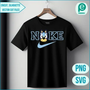 Bluey Dog Nike Svg