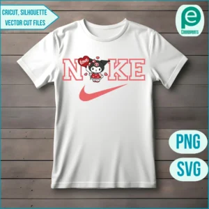 Nike Kuromi love svg a