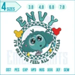 Inside Out Envy Embroidery Design