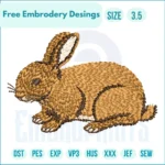 Free Engraving rabbit Embroidery Designs