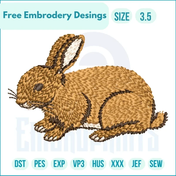 Free Engraving rabbit Embroidery Designs