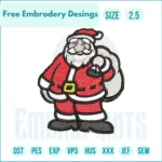 Free santa Claus Embroidery Designs