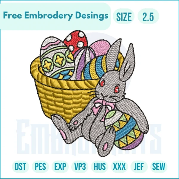 Free Easter Bunny with Basket