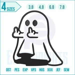 Boo Ghost Middle Finger