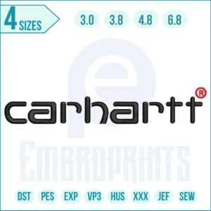 Carhartt Logo Embroidery Design