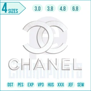 Chanel Logo Embroidery Design