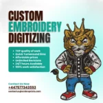 custom embroidery digitizing x1